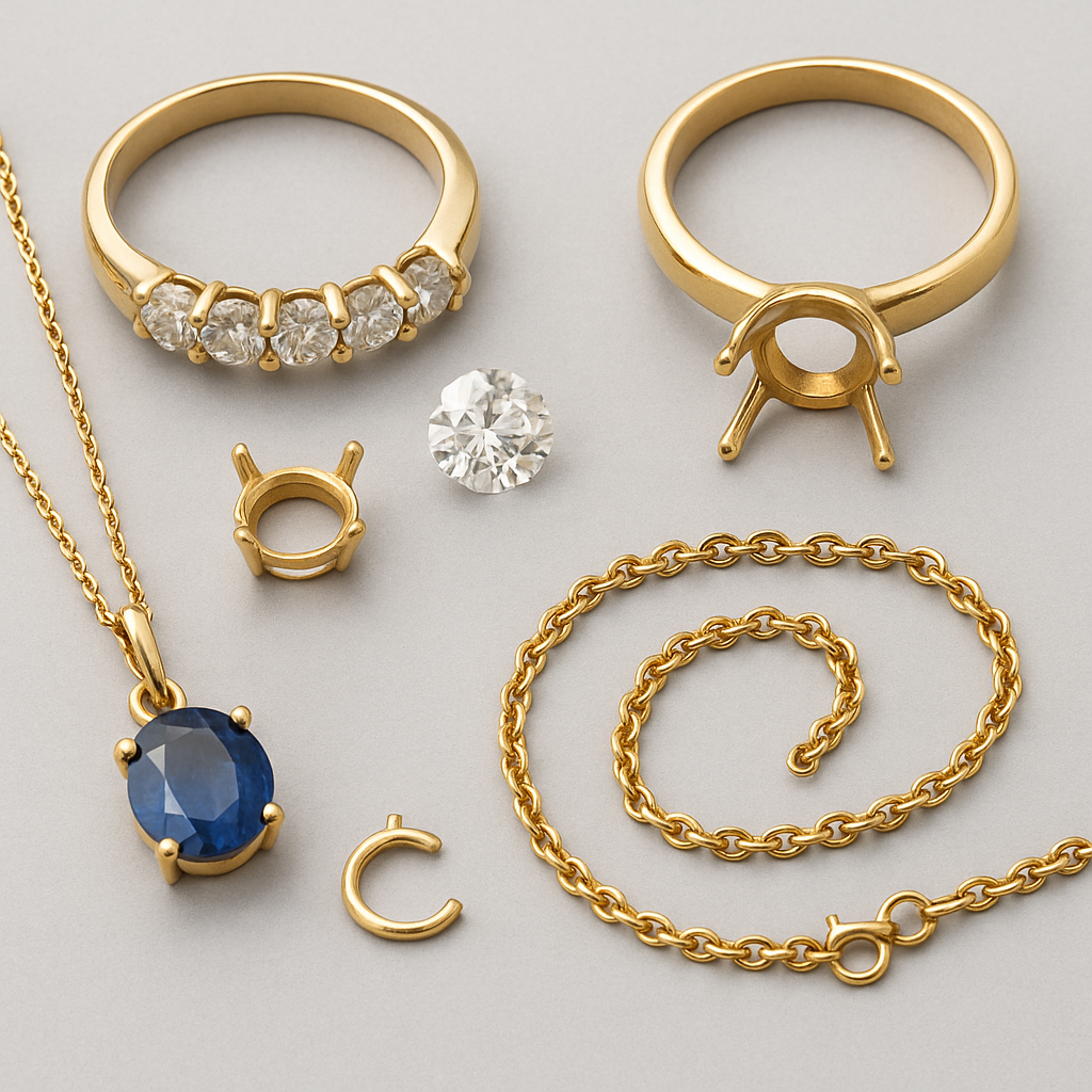 壊れた貴金属類