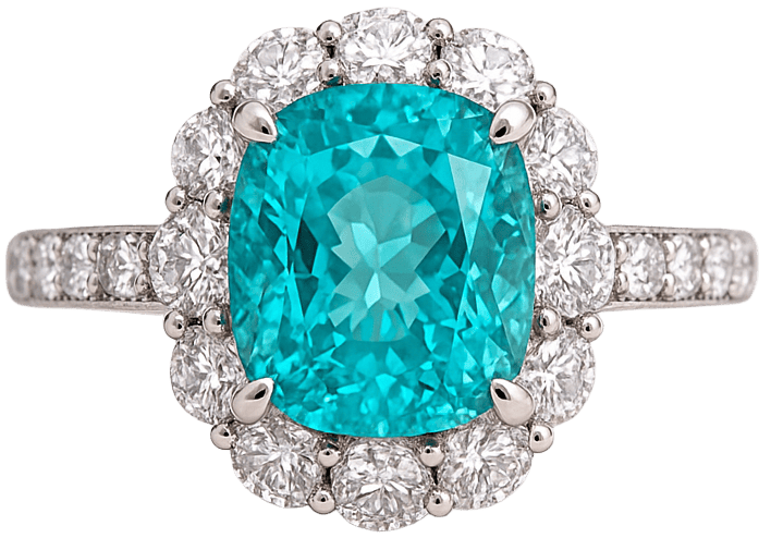 パライバトルマリン リング 5.2ct