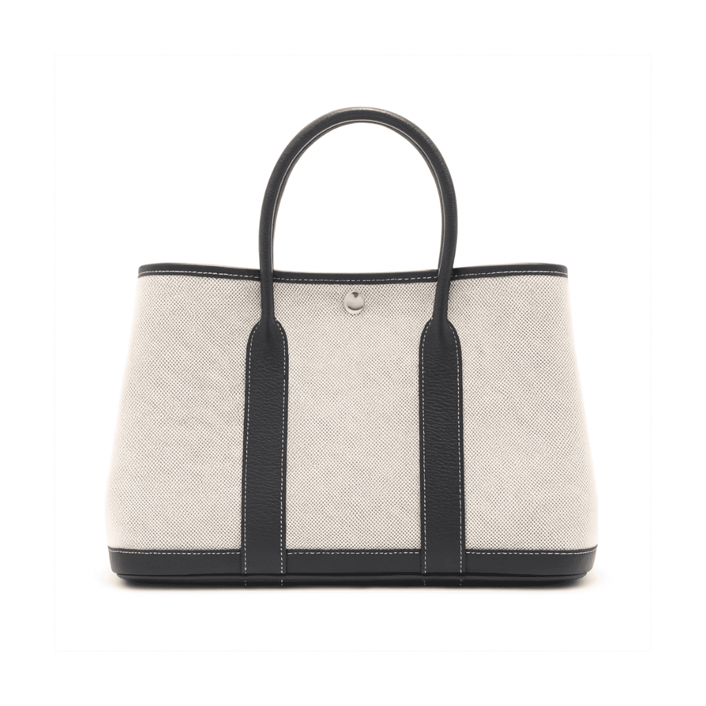 エルメス ガーデンパーティ30 トワルアッシュ ブッフル ブラック