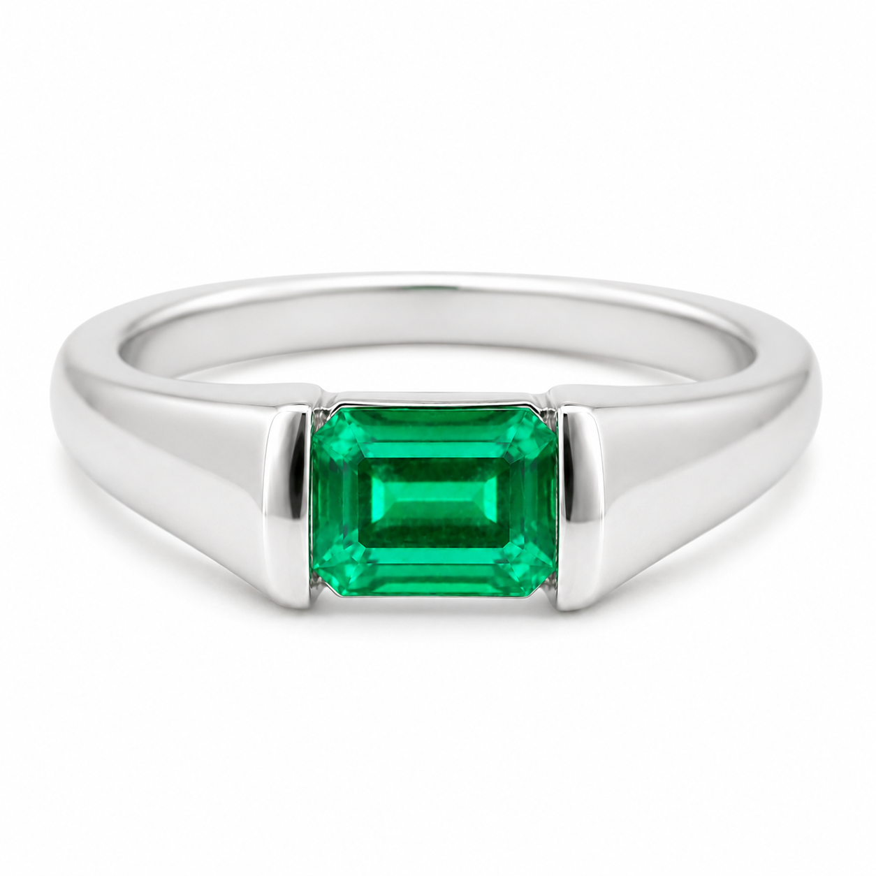 エメラルド 1ct プラチナ リング
