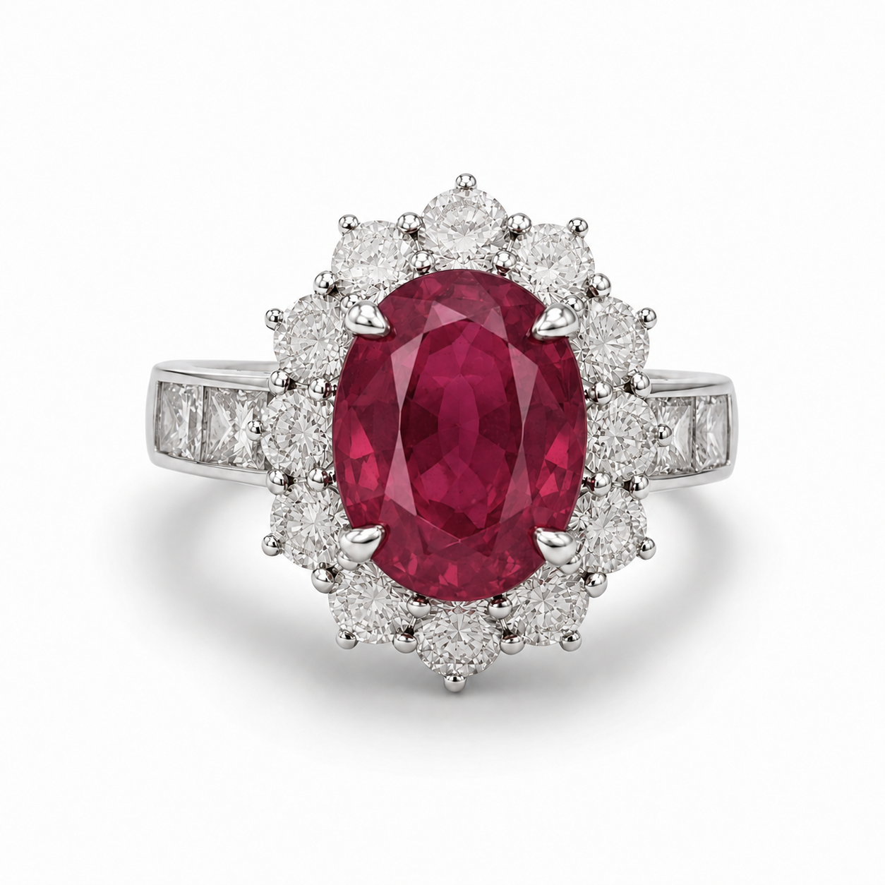 ルビー 2.4ct ダイヤ リング