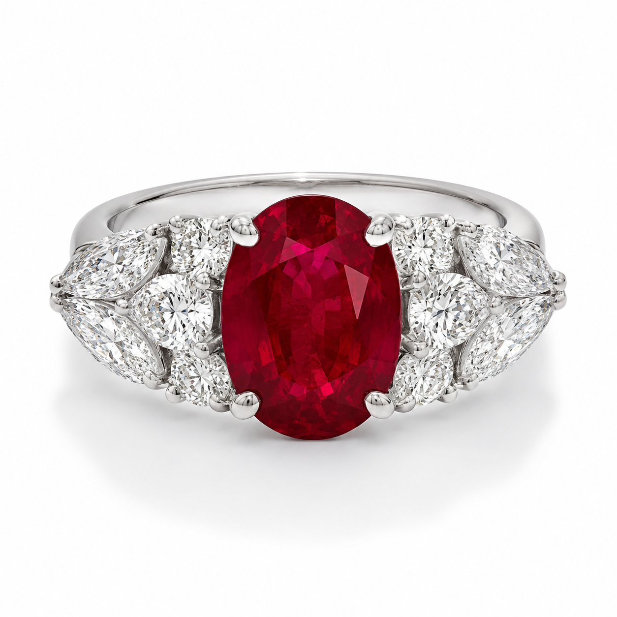 ルビー 3.1ct ダイヤ リング